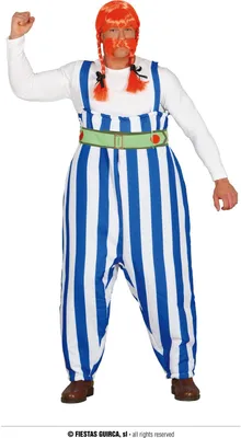 Produktbild von gestreifte Latzhose mit Gürtel, Größe:L