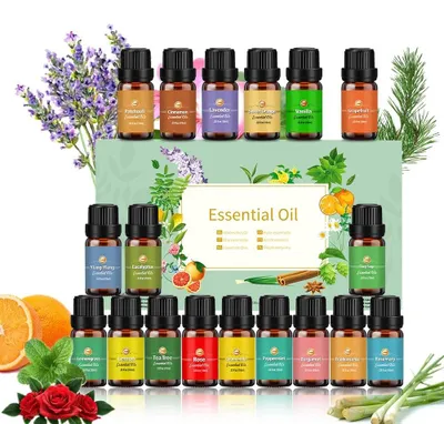 Image de Elzusha - Coffret d'huiles essentielles comprenant 18 parfums différents