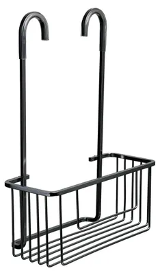 Produktbild von Duschablage Duschregal Badregal - 28 x 12,8 x 38,5 cm - Edelstahl Aluminium - Ohne Bohren zum Einhängen
