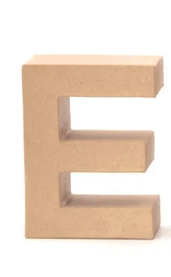 Produktbild von Glorex Papp-Buchstabe E 17,5 x 5,5 cm