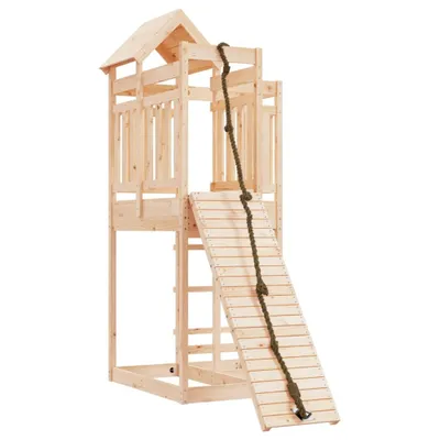 Immagine prodotto di vidaXL Torre gioco con parete di arrampicata in legno di pino massiccio