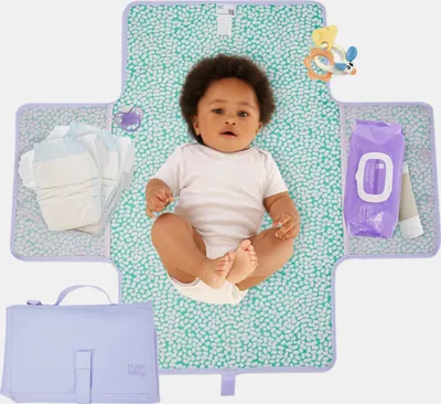 Image de Hylat Baby matelas à langer pliable - idéal pour les voyages, compact et hygiénique - Violet