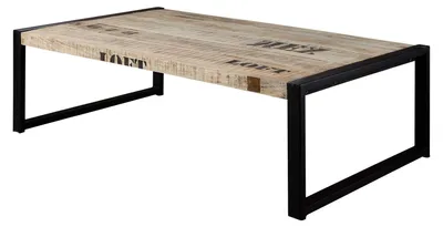 Immagine prodotto di MASSIVMOEBEL24 | tavolino da salotto in legno di Mango 140x80x40 mango naturale stampato FACTORY #111