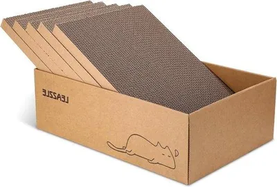 Produktbild von Kratzplanken mit Kratzbox, doppelseitig, 435x295x14cm, robust