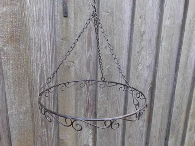 Produktbild von Küchenhänger, Hängeregal, Ring m. Haken, 30 cm, braun, Landhaus