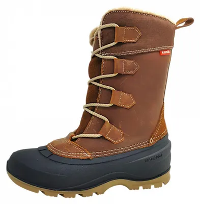 Image de Chaussures d'hiver Kamik Snowgem pour femmes, doublées, couleur marron, modèle de loisirs