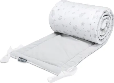 Produktbild von Bellochi Kantenschutz Baby Babybett Umrandungen Nestchen Kopfschutz Gitterbett Umrandung 180x30 cm für Kinderbett mit Rausfallschutz Baby Beistellbett 120x60 cm - Bettnestchen copse