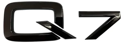 Original Audi Q7 4L 4M Black Edition Schriftzug Emblem Logo Schwarz in der Farbe Schwarz von Volkswagen AG