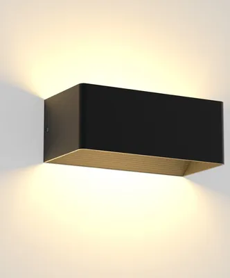 Produktbild von ZMH Led Wandleuchte Innen Schwarz Wandlampe Modern Up Down Warmweiß Flurlampe 5W Einstellbarer Lichtstrahl für Flur
