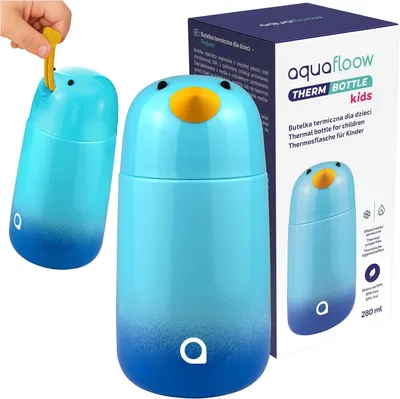 Produktbild von Kinder Thermoskanne 280 ml, Edelstahl, ausfallsicher, für Schule