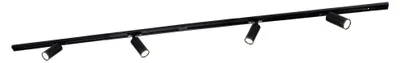 Produktbild von Ledvion Schienensystem lampen 2m 1-Phasen Schwarz 4-flammig Warmweiss