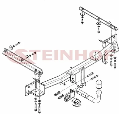 Produktbild von Z547088 Anhängerkupplung passend für MERCEDES S 203 06/2001-09/2007 starr