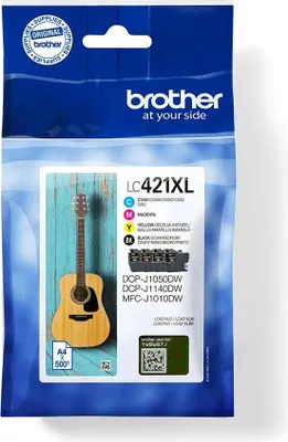 Image de Brother LC421XL - 4er-Pack - XL - Schwarz, Gelb, Cyan, Magenta - original - Tintenpatrone