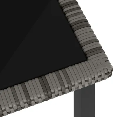 Produktbild von " "Esstisch/Outdoor Tisch - Garten-Esstisch - moderne Design - Balkontisch - Grau 70x70x73 cm Poly Rattan NeuMöbel 3744353