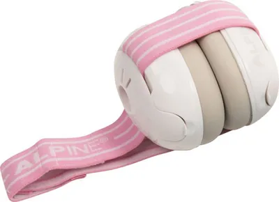 A close-up studio shot of a baby earmuff.
