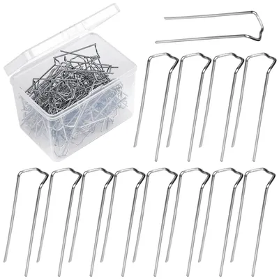 Blumennadeln 120 Stk. 4,5 cm U-Pins für Steckschaum Silber