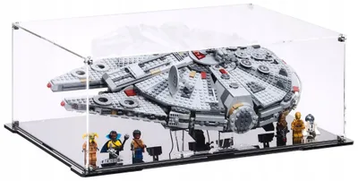 Image de Vitrine horizontale noire pour LEGO® 75257 Star Wars – Faucon Millenium™