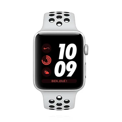 Produktbild von Apple Watch Series 3 Nike+ 42mm Silver Alu Sportband Pure Cell