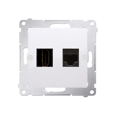 Obrázok produktu pre Kontakt-Simon DGHRJ45.01/11, Biela, Plast, IP20, 75 mm, 33 mm, 75 mm