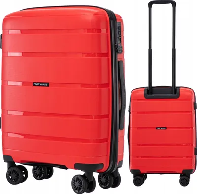 Produktbild von WINGS Kabinenkoffer Rot mit TSA-Schloss 38L