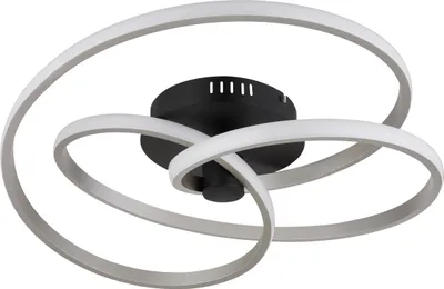 Image de Globo Lighting Plafonnier métal noir mat, LED