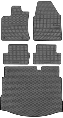 Productafbeelding van Nissan Qashqai I crossover, modeljaar 2007-2013. Aanbod: rubberen vloermatten + mat voor de bagageruimte