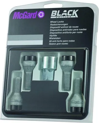 Produktbild von Radschrauben Set mit Kegelbund M12x1,25 - Schwarz