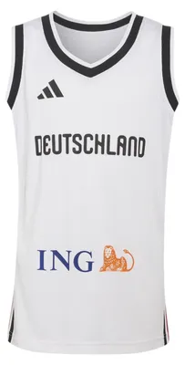 Produktbild von adidas DBB Basketball Junior Heimtrikot - White White 152