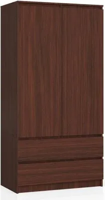Produktbild von AKORD Furniture Factory SP0PSYSVEN010, Wenge, Garderobe, 4 Regale, 2 Tür(en), Matt, Drehtür