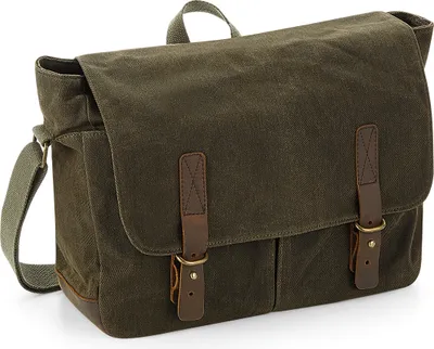 Produktbild von Quadra - Botentasche "Heritage", Leder RW7078 (Einheitsgröße) (Olivgrün)
