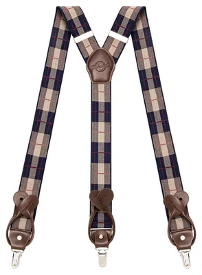 Produktbild von Hosenträger Herren Hosenhalter - Y-Form - 6 Clips - 3,6 cm - Edelstahl