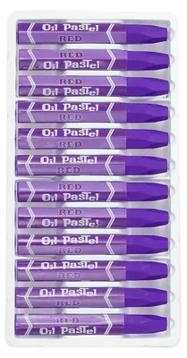 Produktbild von Ölpastelle Lila 12 Stück Weich Cremig Kunstbedarf Malerei Zeichnen Anfänger