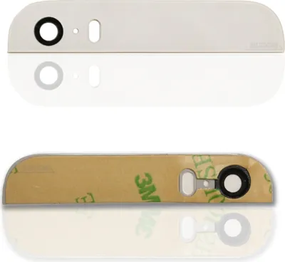 Produktbild von Backcover Kamera Abdeckung Rückschale Oben Glas Gehäuse Selbstklebend für iPhone 5S
