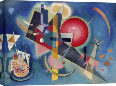 Produktbild von Kunstdruck auf Leinwand – Wassily Kandinsky, Im Blau – 70x50 cm