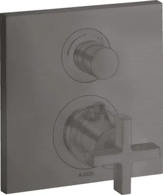 Immagine prodotto di hansgrohe AXOR Citterio Thermostat encastré avec robinet d'arrêt, poignées transversales, 1 consommateur, 39705340, 39705340