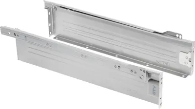 Produktbild von GTV, Metalbox PRESTIGE Schubladensystem, h=54mm l=500 mm, Grau, Führungssystem, Rollenführungen mit verstellbarer Befestigung