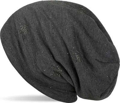 Produktbild von styleBREAKER Beanie Mütze mit Strass Sterne und all over Strasssteine, Slouch Longbeanie, Damen 04024116