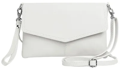 Productafbeelding van Caspar Elegante: lederen clutch voor dames, gemaakt van zacht suèdeleer. Handtas/schoudertas - PREMIUM LINE - Modelnummer 322 - Gemaakt in Italië