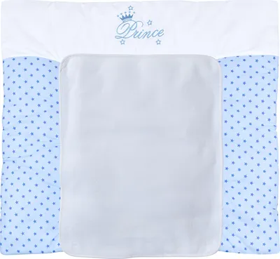 Produktbild von Baby-Delux Wickelauflage 70x75 inkl. abnehmbarer Frotteeauflage Prince Stars Wickelunterlage Wickelkommode, Wickeltisch Baumwolle waschbar