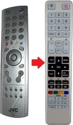 Produktbild von Ersatz Fernbedienung passend für JVC RM-C1816 und RM-C1816S