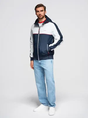 Zdjęcie produktu dla Lekka kurtka sportowa Ombre ciemnoniebieska L