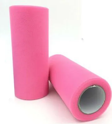 Image de Tulle 2 rouleaux Tulle multicolore au mètre, Rouleau de tissu Tulle, 15cm x 90M ruban de tulle Tulle décoratif, Rouleau de tulle pour le bricolage Tutu Jupes Mariage Fête Décoration