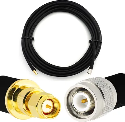 Immagine prodotto di Cavo coassiale flessibile da 1 m da TNC maschio a SMA maschio - LMR400 UF UltraFlex equivalente