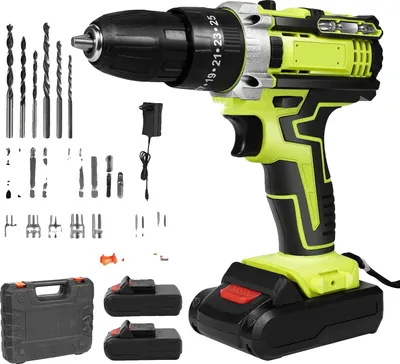 Produktbild von Akku-Schlagbohrmaschine, 28V, Hohe Drehmomentleistung, Mit 2×Batterie