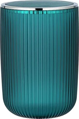 Produktbild von WENKO Schwingdeckel Eimer Agropoli 5,5L Bad Kosmetik Müll Abfall Küchen Gäste WC