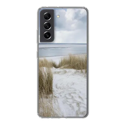 Produktbild von MuchoWow® Handyhülle Schutzhülle Hülle für Samsung Galaxy S21 FE Nordsee - Dünen - Wasser Silikon Softcase Handy Hülle - Mobiltelefonhülle