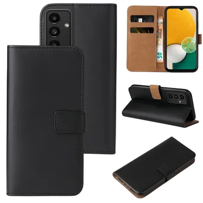Produktbild von Handyhülle für Samsung Galaxy A13 5G Klapphülle Bookcase Flip Cover Hülle Handy Tasche Etui Farbe: Schwarz