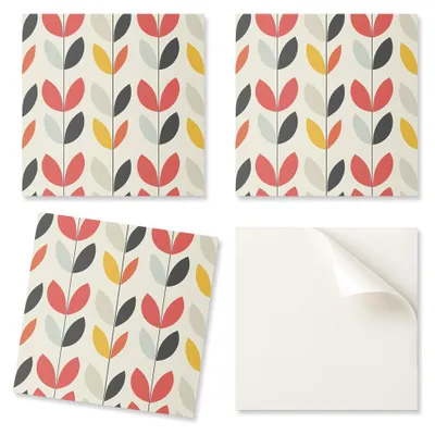 Productafbeelding van Vinyltegels met een slaapkamerprint. Patroon op de achtergrond, 20 x 20 x 20 cm