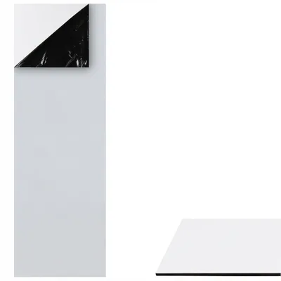 Produktbild von Aluverbundplatte Weiß 10x30 cm 3mm ACP ACM Platte Alu Werbeschild Zuschnitt für UV Druck Folierung