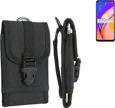 Produktbild von K-S-Trade Holster Handy Hülle kompatibel mit Oppo A94 5G Holster Handytasche Gürtel Tasche Schutz Hülle Robust Outdoor schwarz